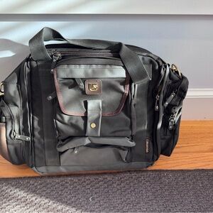 Burton DJ Bag - Olive Green and Brown Travel Bag